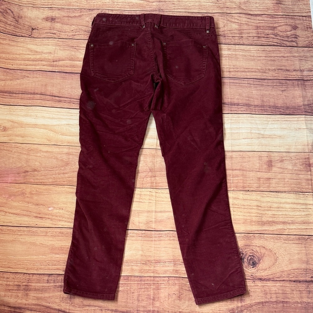 Athleta Maroon Straight Leg Corduroy Pants for Women - Picture 8 of 9